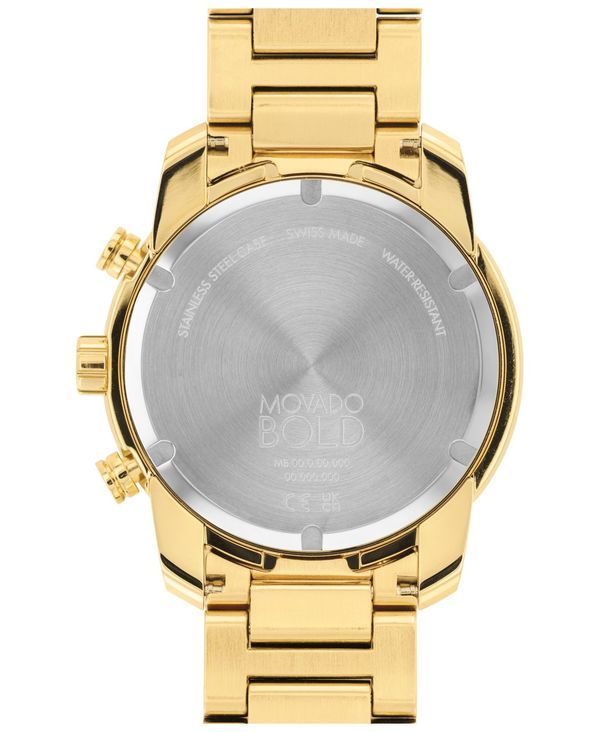 モバド メンズ アクセサリー 腕時計 Tシャツ Movado Mens Bold Verso Yellow Ionic GoldTone Plated Steel Bracelet Watch 44mm GoldTone ゴールド モバド メンズ アクセサリー 腕時計 Tシャツ Movado Mens Bold Verso Yellow Ionic GoldTone Plated Steel Bracelet Watch 44mm GoldTone ゴールド