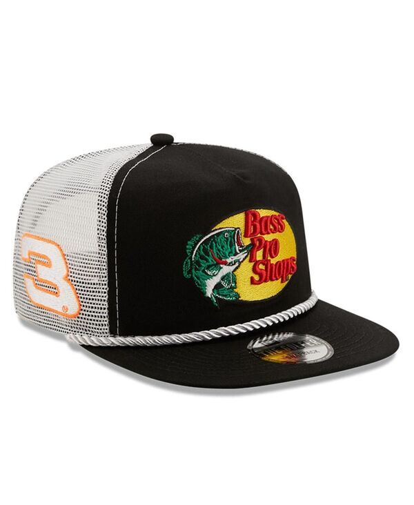 ニューエラ メンズ アクセサリー 帽子 New Era Mens Black White Austin Dillon Golfer Snapback Adjustable Hat Black White ホワイト