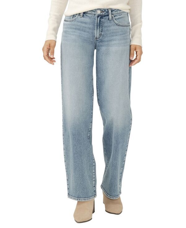 シルバー ジーンズ レディース ボトムス デニムパンツ ストレート ローライズ Silver Jeans Co Womens Loose Low Rise Straight Leg Jeans Grove