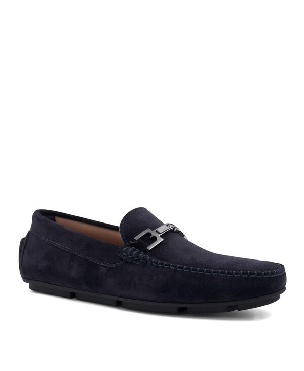 ブルーノマグリ メンズ シューズ スリッポン・ローファー Bruno Magli Mens Taso Slip On Loafers Navy suede ネイビー