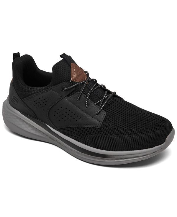 スケッチャーズ メンズ シューズ スニーカー リラックスフィット Skechers Mens Relaxed Fit Slade Breyer Wide Width Casual Sneakers from Finish Line BlackGrey ブラック