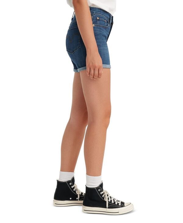 リーバイス レディース ボトムス ハーフパンツ・ショーツ ショートパンツ Levis Womens Mid Rise MidLength Stretch Shorts Stop The Confusion