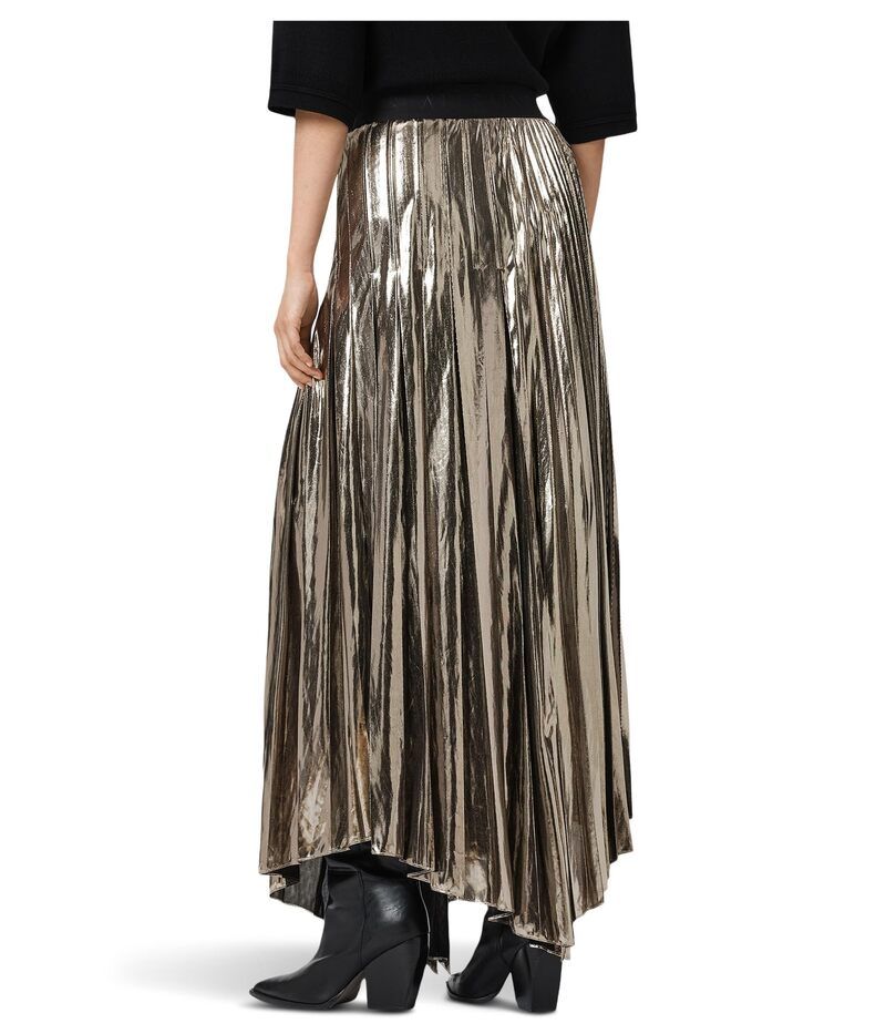オールセインツ レディース ボトムス スカート AllSaints Jax Skirt Bronze Gold ゴールド