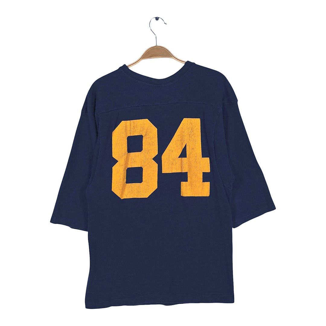 80年代トリコタグNOTRE DAME 91番 フットボールTシャツ Lサイズ 80s チャンピオン トリコタグ USA製 ヴィンテージ Tシャツ ノート