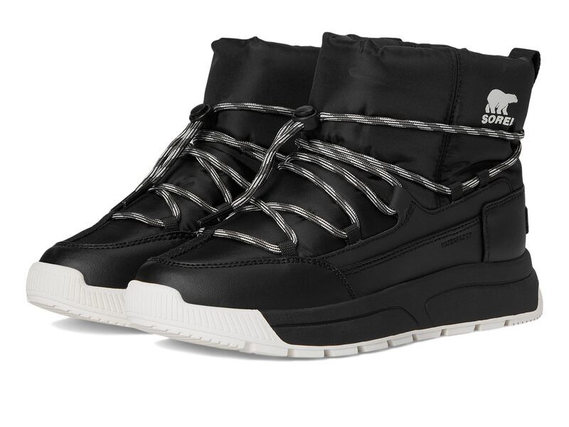 ソレル レディース シューズ ブーツ・レインブーツ SOREL Whitney III Slipon Waterproof BlackSea Salt ブラック