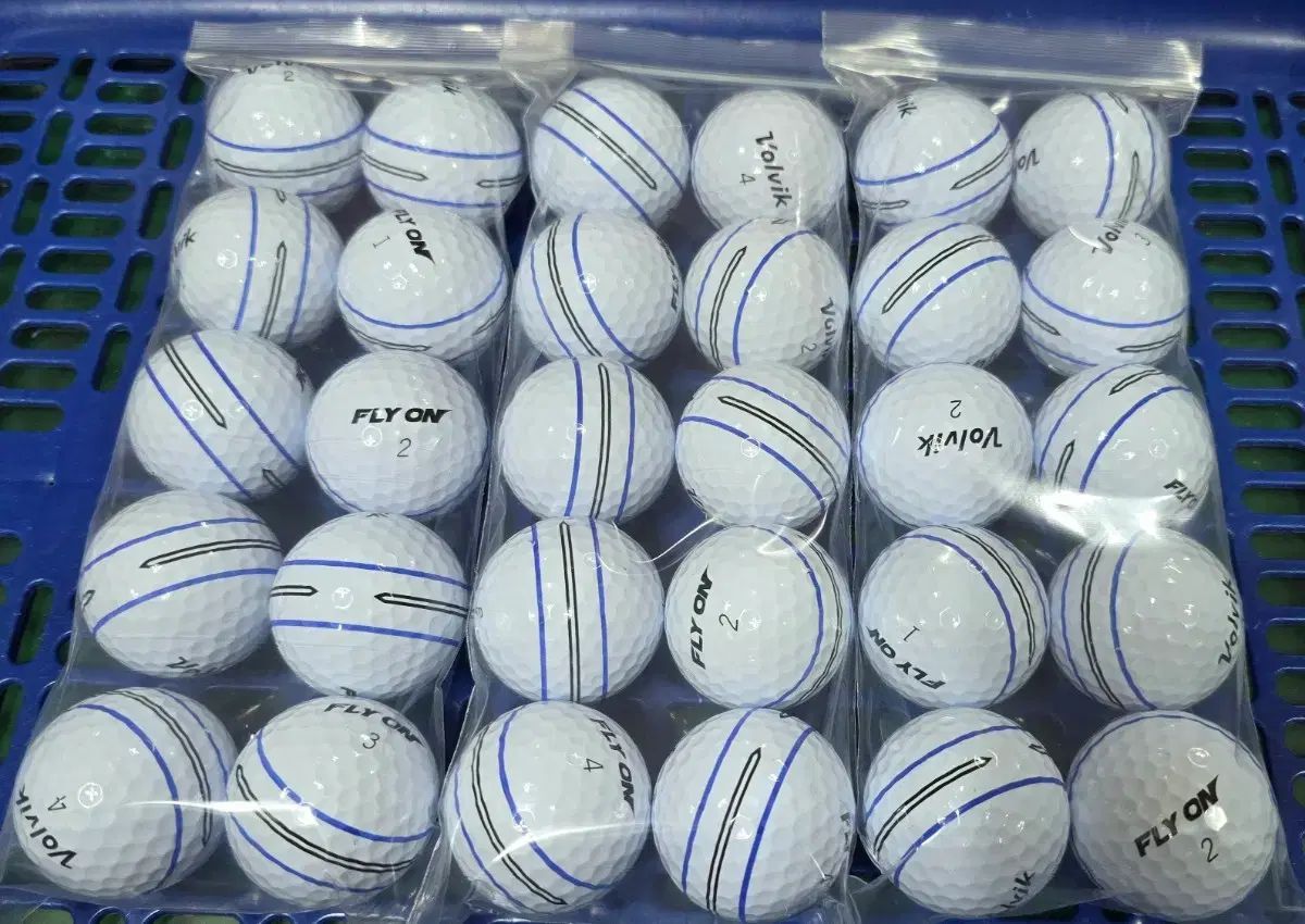 (送料無料) Volvik ボルビック FLYON 3ピース ゴルフボール 30個 (A+級) ロストボール
