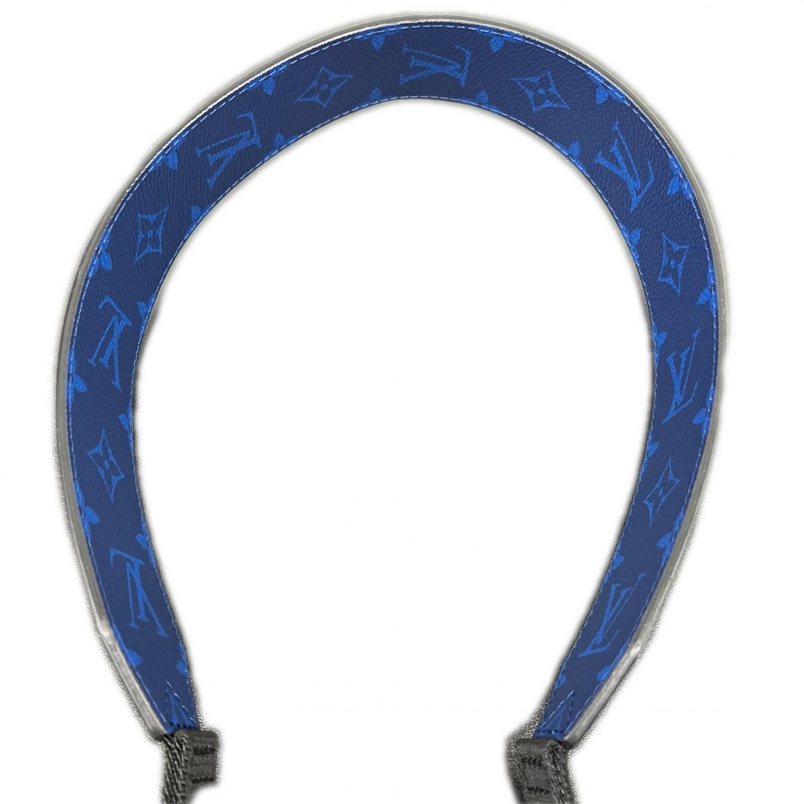LOUIS VUITTON 極美品 ルイヴィトン アウトドアメッセンジャーPM タイガラマ ショルダーバッグ M30242 レザー RFID確認済 ブルー クロスボディ モノグラム ヴィトン LV Aランク 中古 鑑定済
