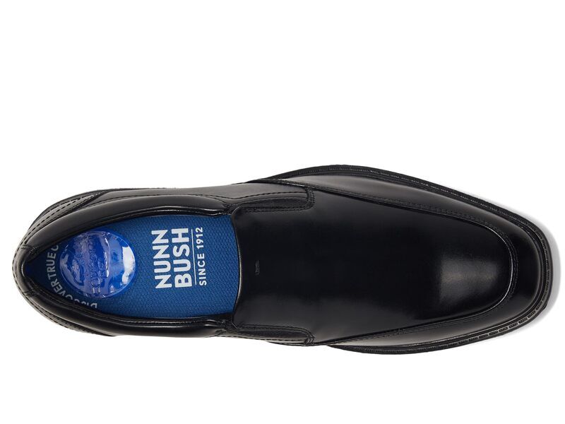 ノンブッシュ メンズ シューズ スリッポン・ローファー レザー Nunn Bush Stark Moccasin Toe SlipOn Leather Dress Casual Business Formal Loafer Black ブラック