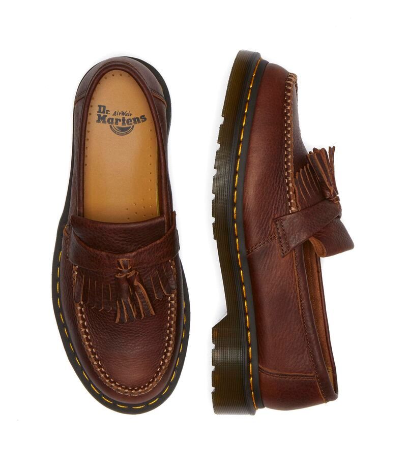 ドクターマーチン メンズ シューズ スリッポン・ローファー レザー Dr Martens Adrian Yellow Stitch Leather Loafers Cashew イエロー ドクターマーチン メンズ シューズ スリッポン・ローファー レザー Dr Martens Adrian Yellow Stitch Leather Loafers Cashew イエロー
