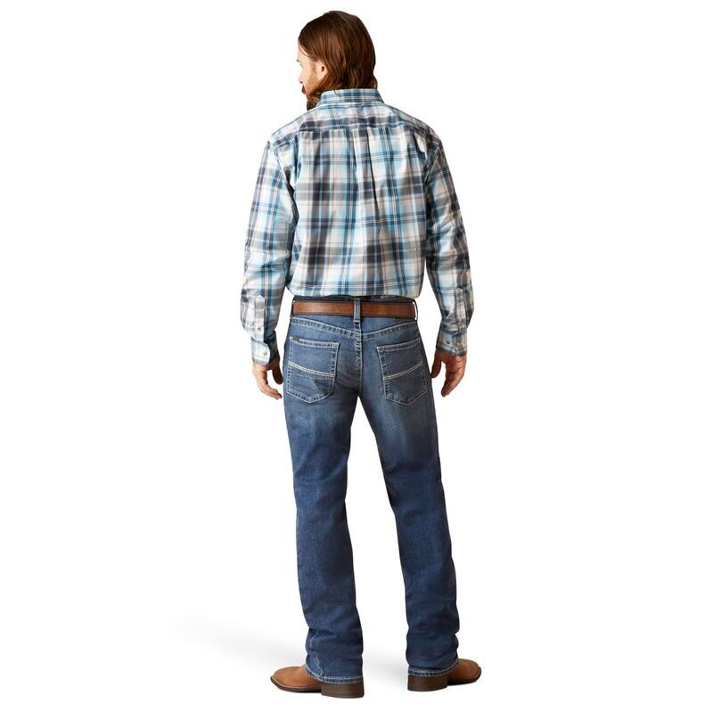 アリアト メンズ ボトムス デニムパンツ ブーツカット ブーツ ジーンズ Ariat M4 Relaxed Hugo Bootcut Jeans Bannock