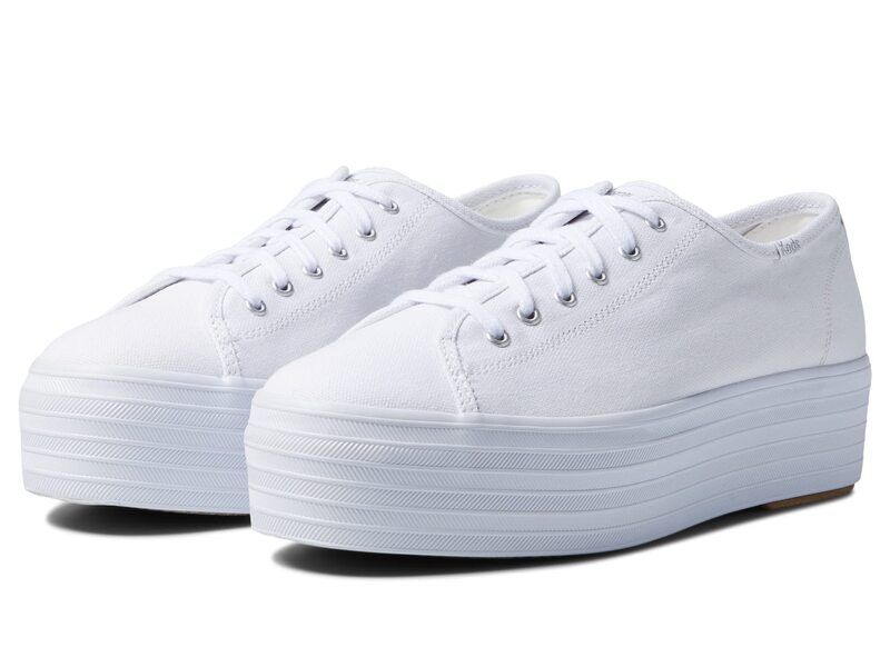 ケッズ レディース シューズ スニーカー Keds Triple Up Canvas White ホワイト