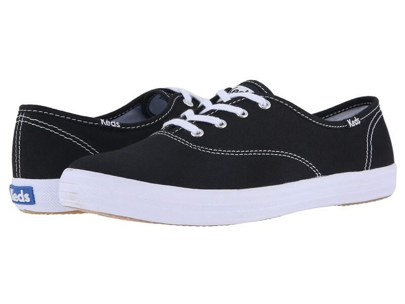 ケッズ レディース シューズ スニーカー レース Keds Champion Canvas LaceUp Black Canvas ブラック
