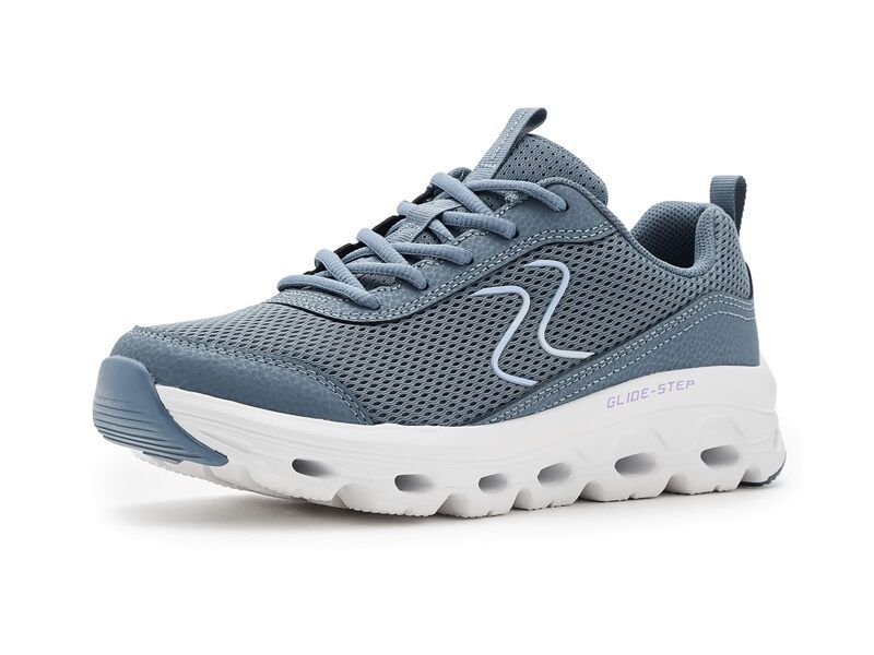 スケッチャーズ レディース シューズ スニーカー SKECHERS Glide Step Sole Slate スレート