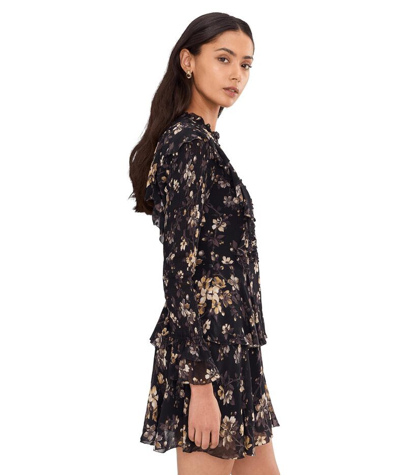 オールセインツ レディース トップス ワンピース AllSaints Portia Dress Vine Black ブラック