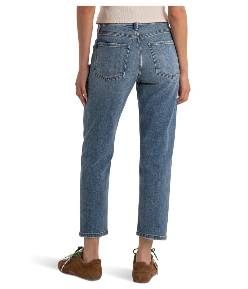 カットフロムザクロス レディース ボトムス デニムパンツ ストレート アンクル KUT from the Kloth Kit Highrise Baggy Ankle Straight Leg Ahead