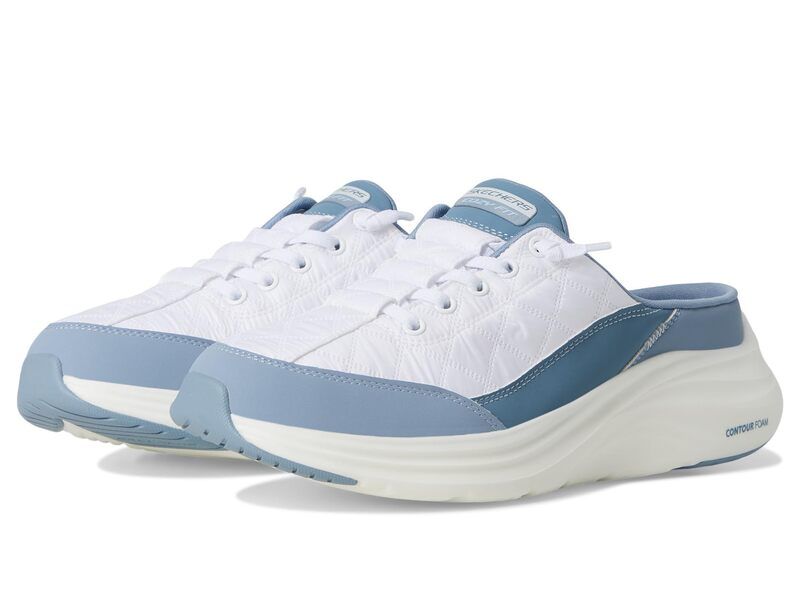 スケッチャーズ レディース シューズ スニーカー SKECHERS Contour Foam Cozy Fit WhiteLight Blu ホワイト