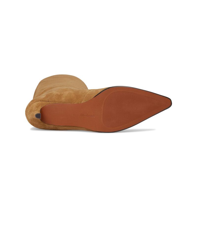 メイドウェル レディース シューズ ブーツ・レインブーツ トール スエード Madewell Emerie Tall Boot Suede Classic Desert