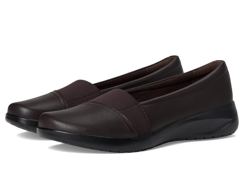 クラークス レディース シューズ スリッポン・ローファー Clarks Kaetlyn Rhea Chocolate Leath チョコレート