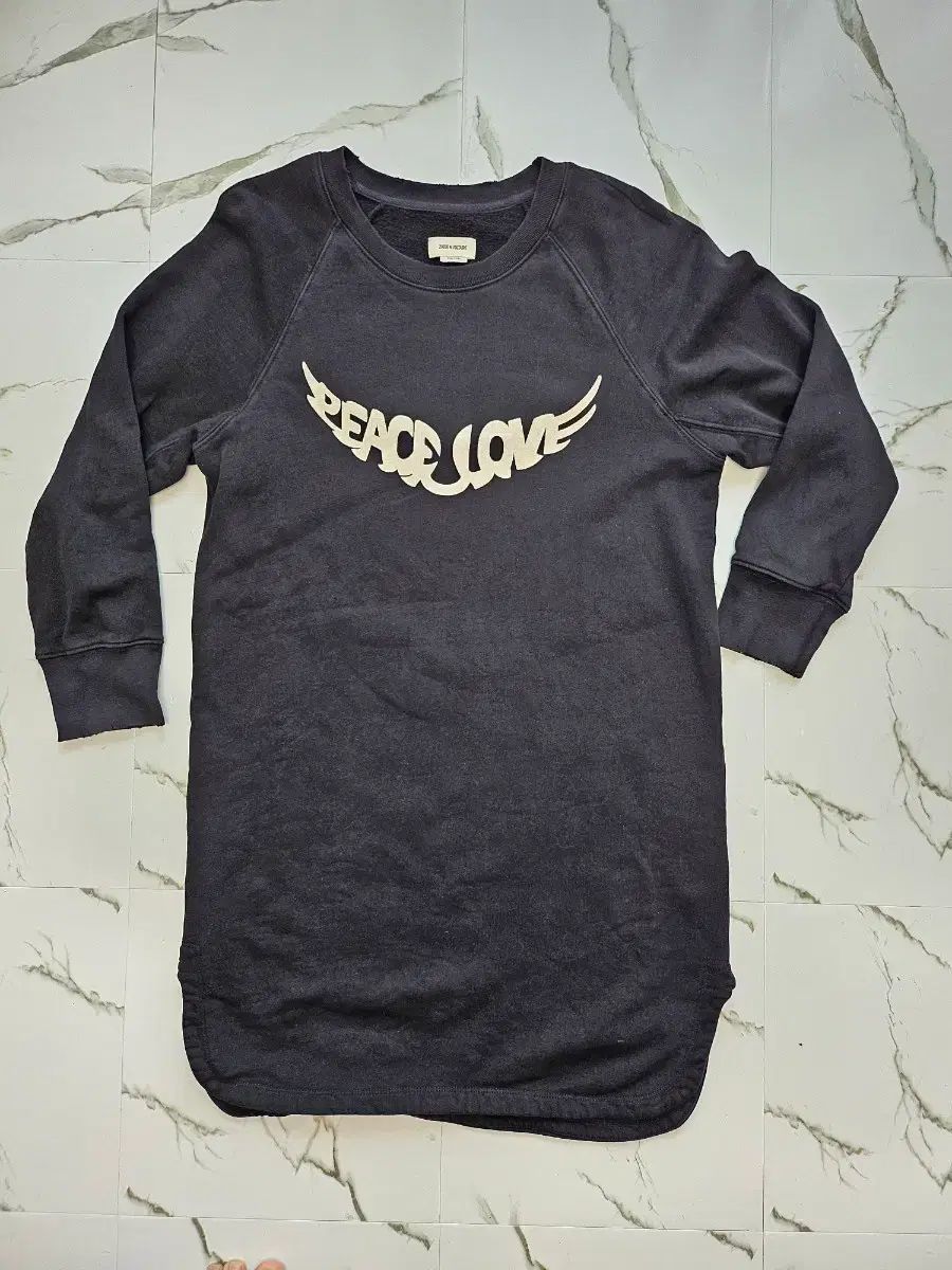 ZADIG&VOLTAIRE ザディグ・エ・ヴォルテール ピース LOVE 起毛 ミニ ONE PIECE
