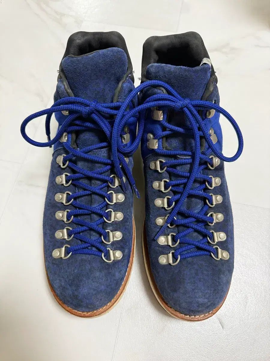 VISVIM ビズビム SAERA スウェード ブルー (ヒョウ柄 レオパード)
