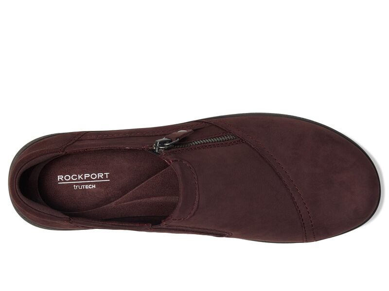 ロックポート レディース シューズ ブーツ・レインブーツ Rockport Hallie Dark Red Leathe レッド