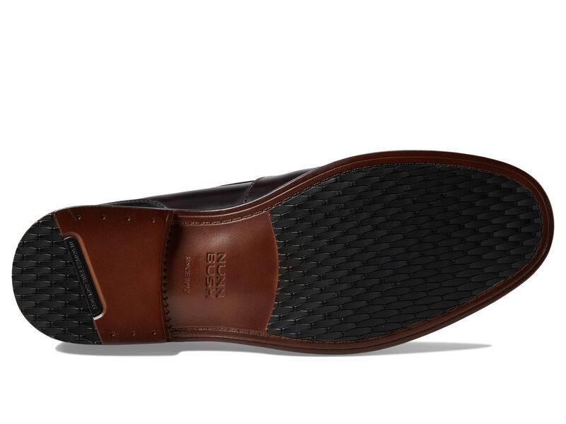 ノンブッシュ メンズ シューズ スリッポン・ローファー Nunn Bush Lincoln Penny Loafer Burgundy Polish バーガンディ