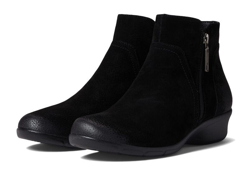 プロペット レディース シューズ ブーツ・レインブーツ Propet Waverly Black Suede ブラック