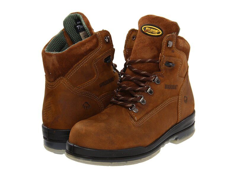 ウルヴァリン メンズ シューズ ブーツ・レインブーツ Wolverine 6 DuraShocksR Insulated WP Boot Stone ストーン