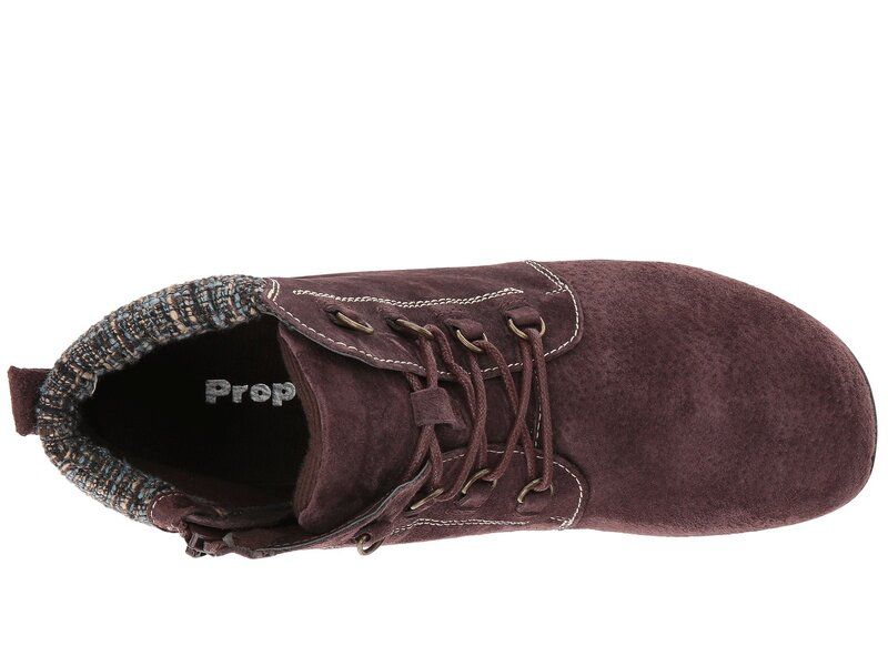 プロペット レディース シューズ ブーツ・レインブーツ Propet Delaney Brown Suede ブラウン