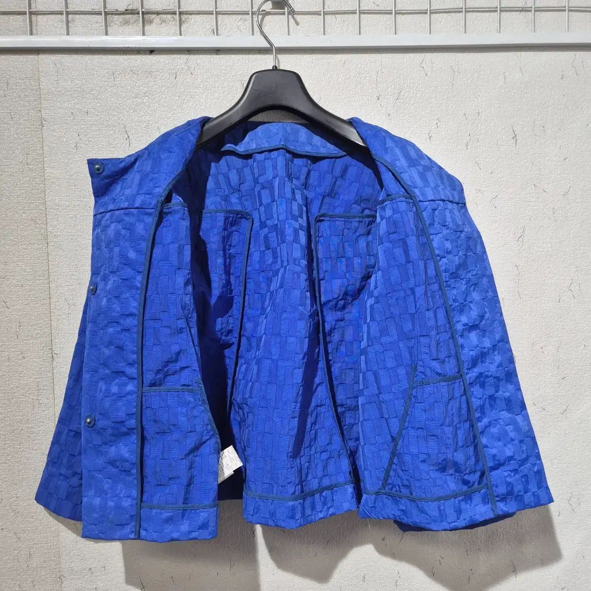 マルニ ブルー CHECK パータン 半そで ジャケット