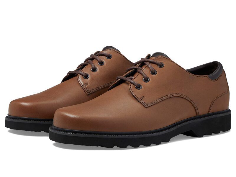 ロックポート メンズ シューズ オックスフォード Rockport Main Route Northfield Waterproof Dark Brown Leat ブラウン