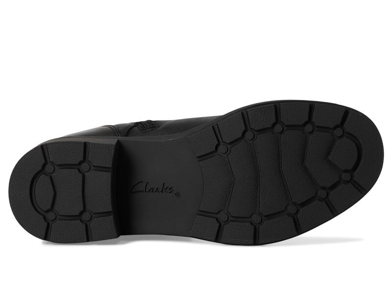 クラークス レディース シューズ ブーツ・レインブーツ Clarks Hearth Parker Black Leather ブラック クラークス レディース シューズ ブーツ・レインブーツ Clarks Hearth Parker Black Leather ブラック