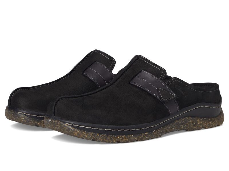 クラークス レディース シューズ スリッポン・ローファー Clarks Orlene Clogs Black Nubuck ブラック