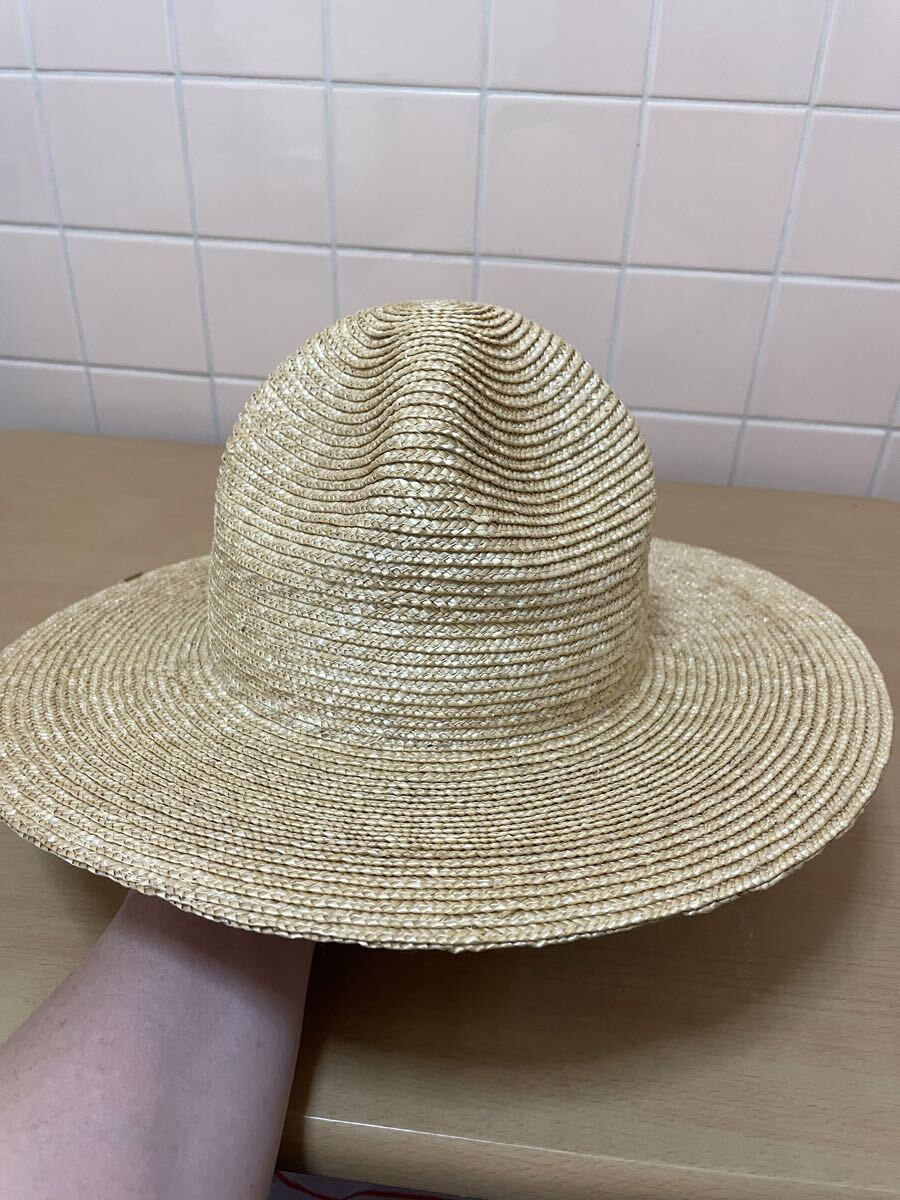 福岡出品 wicagrocery 麦わら帽子 ウィカグロサリー 麦わら ベージュ