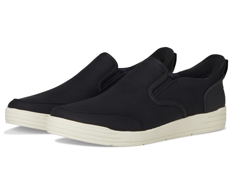 ノンブッシュ メンズ シューズ スニーカー Nunn Bush Kore City Walk EZ SlipOn Sneakers Easy On and Easy Off Black ブラック
