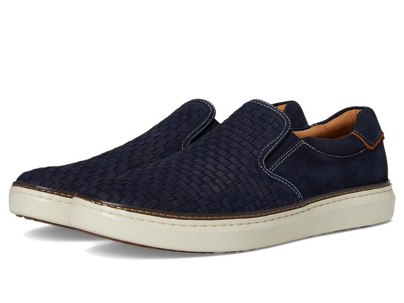 ジョンストンアンドマーフィー メンズ シューズ スニーカー Johnston Murphy Mcguffey 2 Woven SlipOnavy Woven Tumb ネイビー