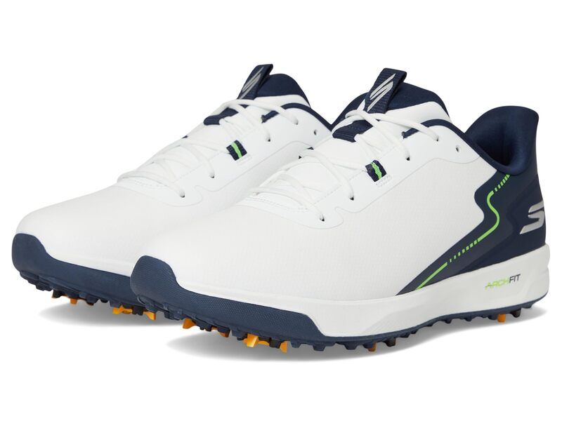 スケッチャーズ メンズ シューズ スニーカー Skechers GOLF Elite Vortex Rival ArchFit Golf Shoe WhiteNavy ホワイト