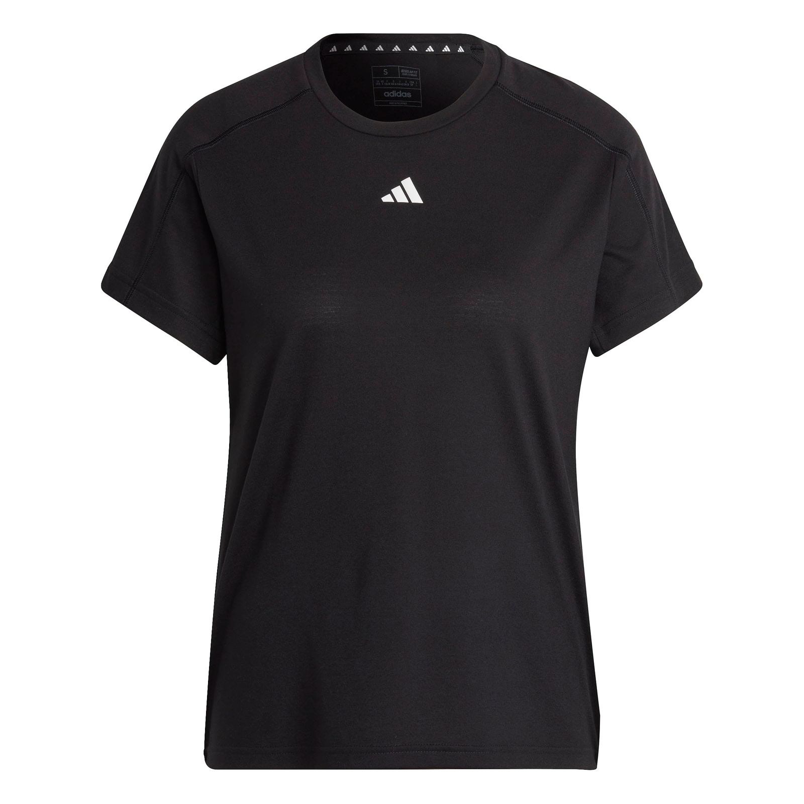 [アディダス] 半袖 Tシャツ エアロレディ トレイン エッセンシャルズ ミニマル ロゴ クルーネック半袖Tシャツ NEN26 レディース ブラック (HR7795) L [ブラック (HR7795)] [L]