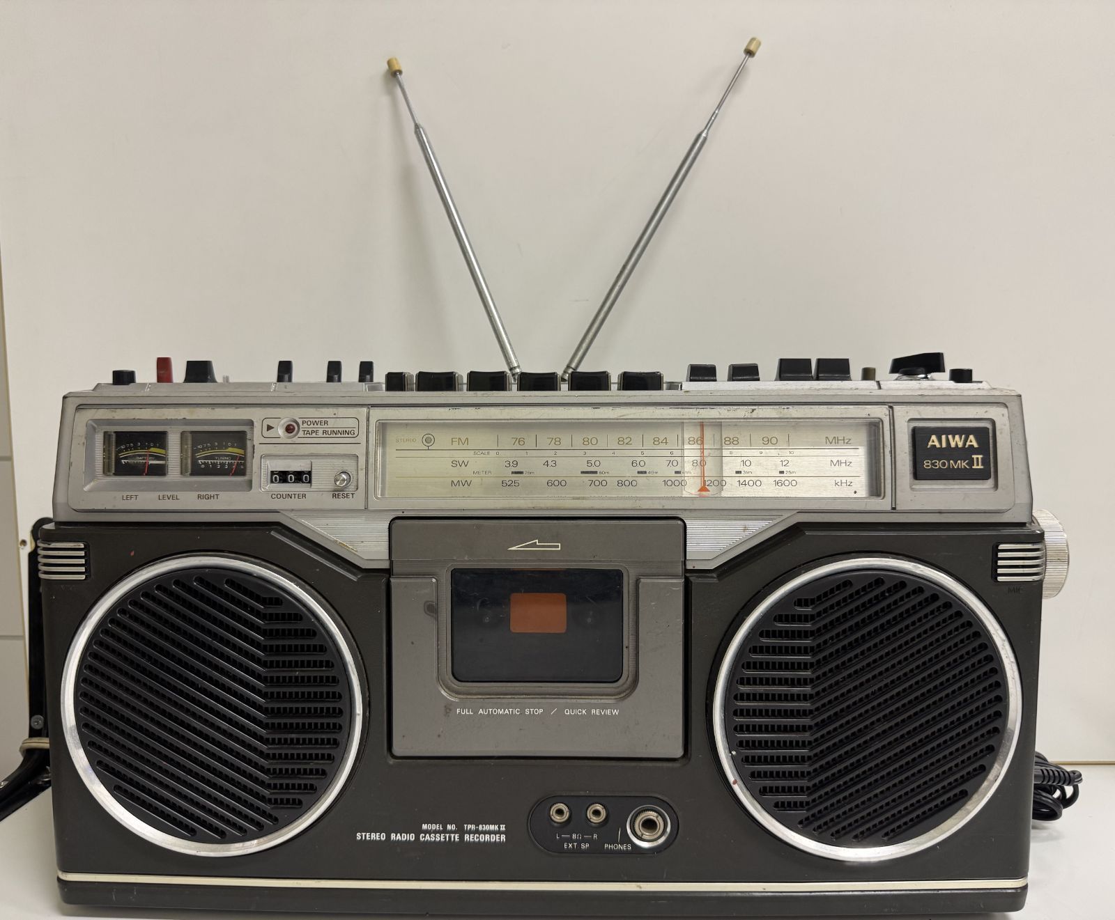 ジャンク品】AIWA TPR-830MKⅡ ラジカセ - メルカリ