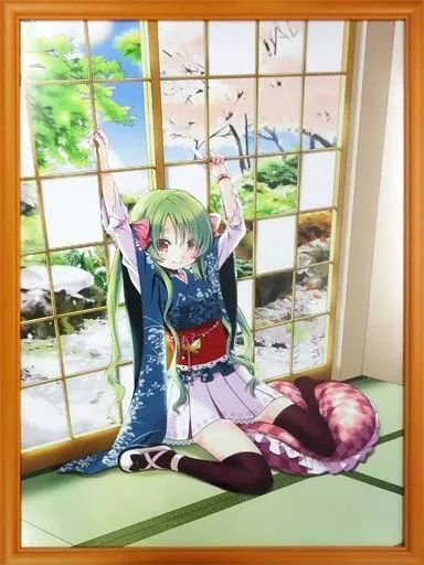 【中古】原画イラストボード ≪イラスト画集≫ 蒼樹うめ 複製原画「春夏秋冬」 (絵師100人展 02)