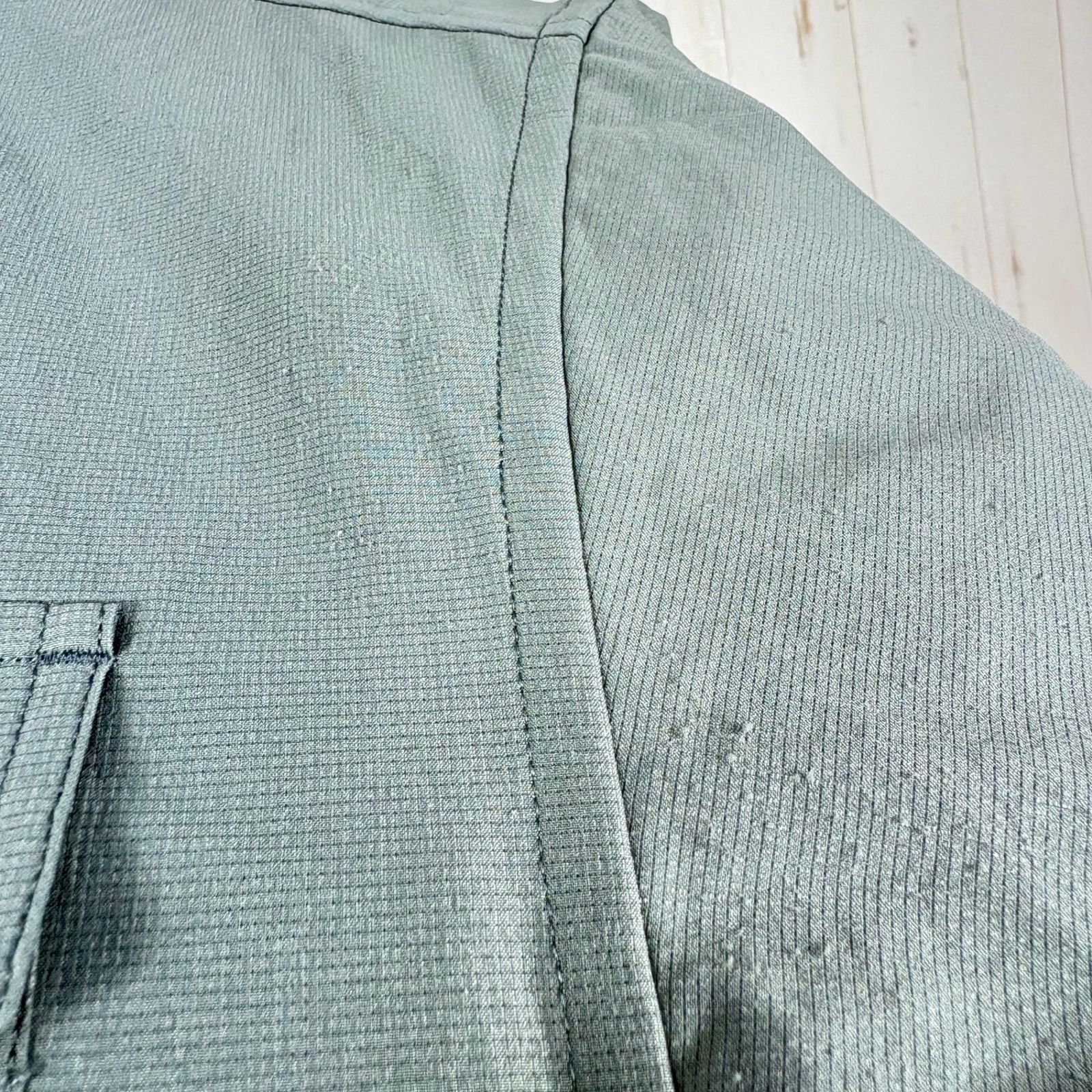 ✉️Men's S グリーン系 Ridge Mountain Gear ( リッジマウンテンギア ) ベーシック ロングスリーブ シャツ Basic Long Sleeve Shirt ポリエステル ウェア トップス インナー シャツ ロング