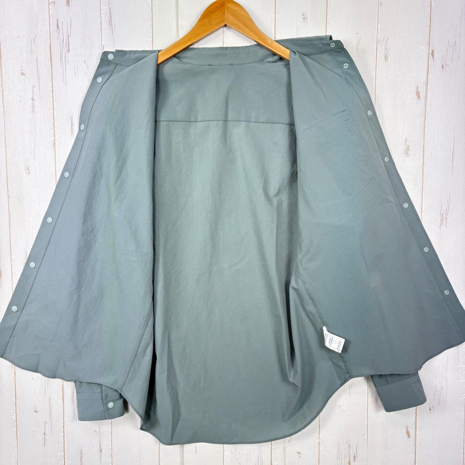 ✉️Men's S グリーン系 Ridge Mountain Gear ( リッジマウンテンギア ) ベーシック ロングスリーブ シャツ Basic Long Sleeve Shirt ポリエステル ウェア トップス インナー シャツ ロング