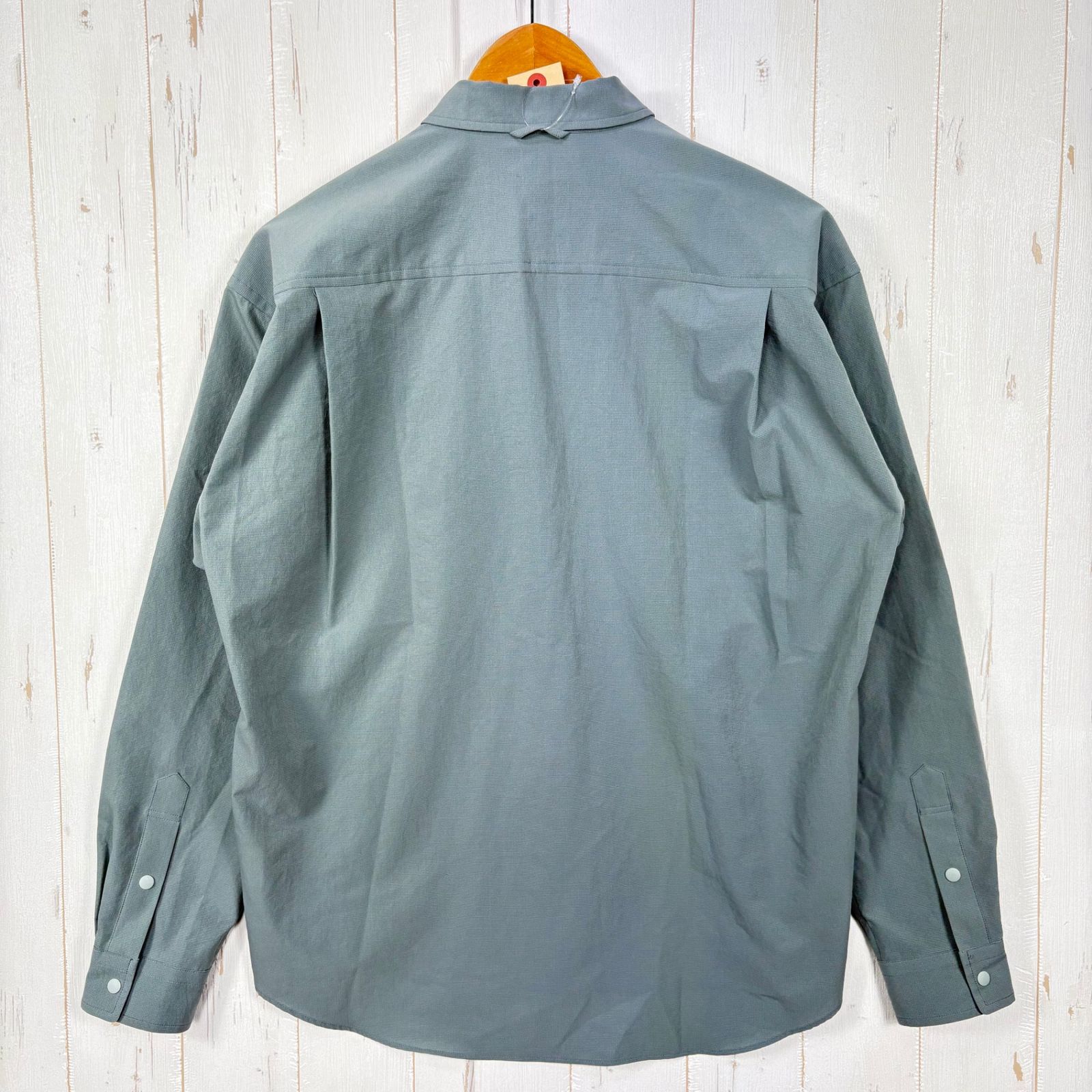✉️Men's S グリーン系 Ridge Mountain Gear ( リッジマウンテンギア ) ベーシック ロングスリーブ シャツ Basic Long Sleeve Shirt ポリエステル ウェア トップス インナー シャツ ロング
