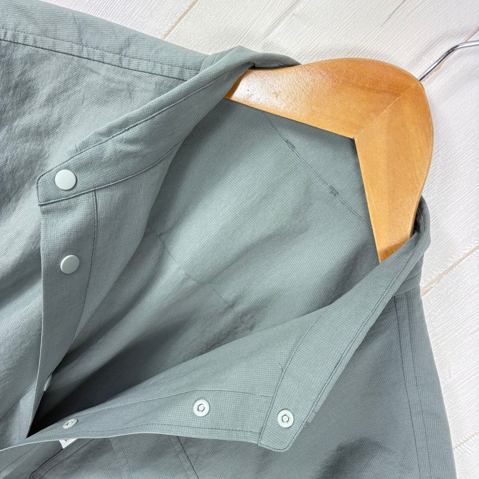 ✉️Men's S グリーン系 Ridge Mountain Gear ( リッジマウンテンギア ) ベーシック ロングスリーブ シャツ Basic Long Sleeve Shirt ポリエステル ウェア トップス インナー シャツ ロング