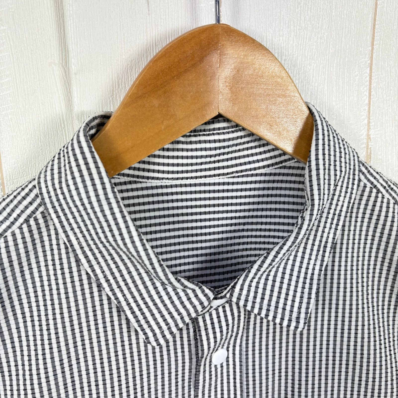 ✉️Men's S ホワイト系 Ridge Mountain Gear ( リッジマウンテンギア ) ベーシック ロングスリーブ シャツ ストライプ Basic Long Sleeve Shirt 