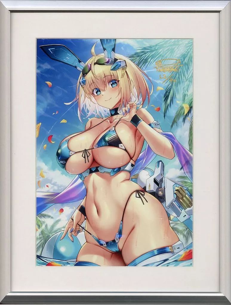【中古】原画イラストボード 付属品付)高峰ナダレ直筆サイン入り ソフィア・F・シャーリング 複製原画