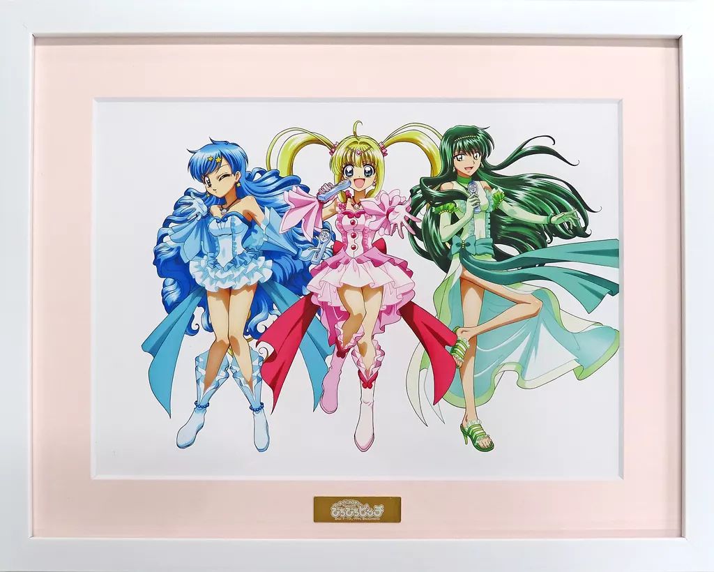 にこらびっち 絵画 中古】原画イラストボード アニメ「ぴちぴちピッチ」 描き下ろし