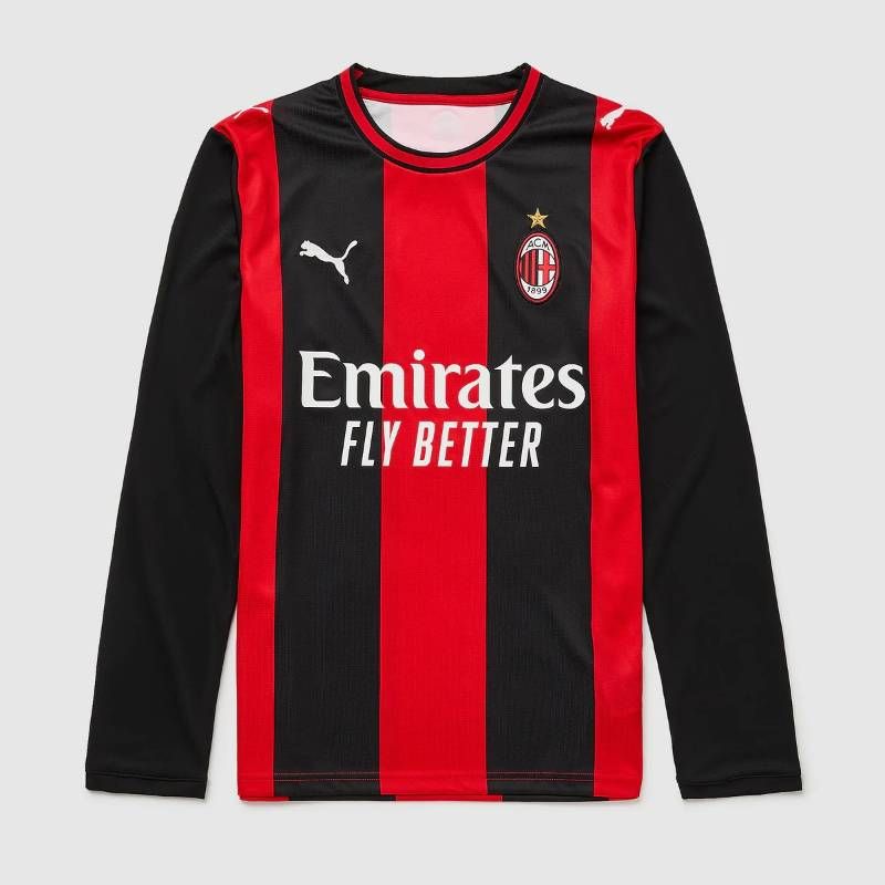 【送料無料・匿名配送】PUMA プーマ ACミラン 26/27 公式 ホーム 長袖 ユニフォーム 赤黒 2026/2027 新品 正規品