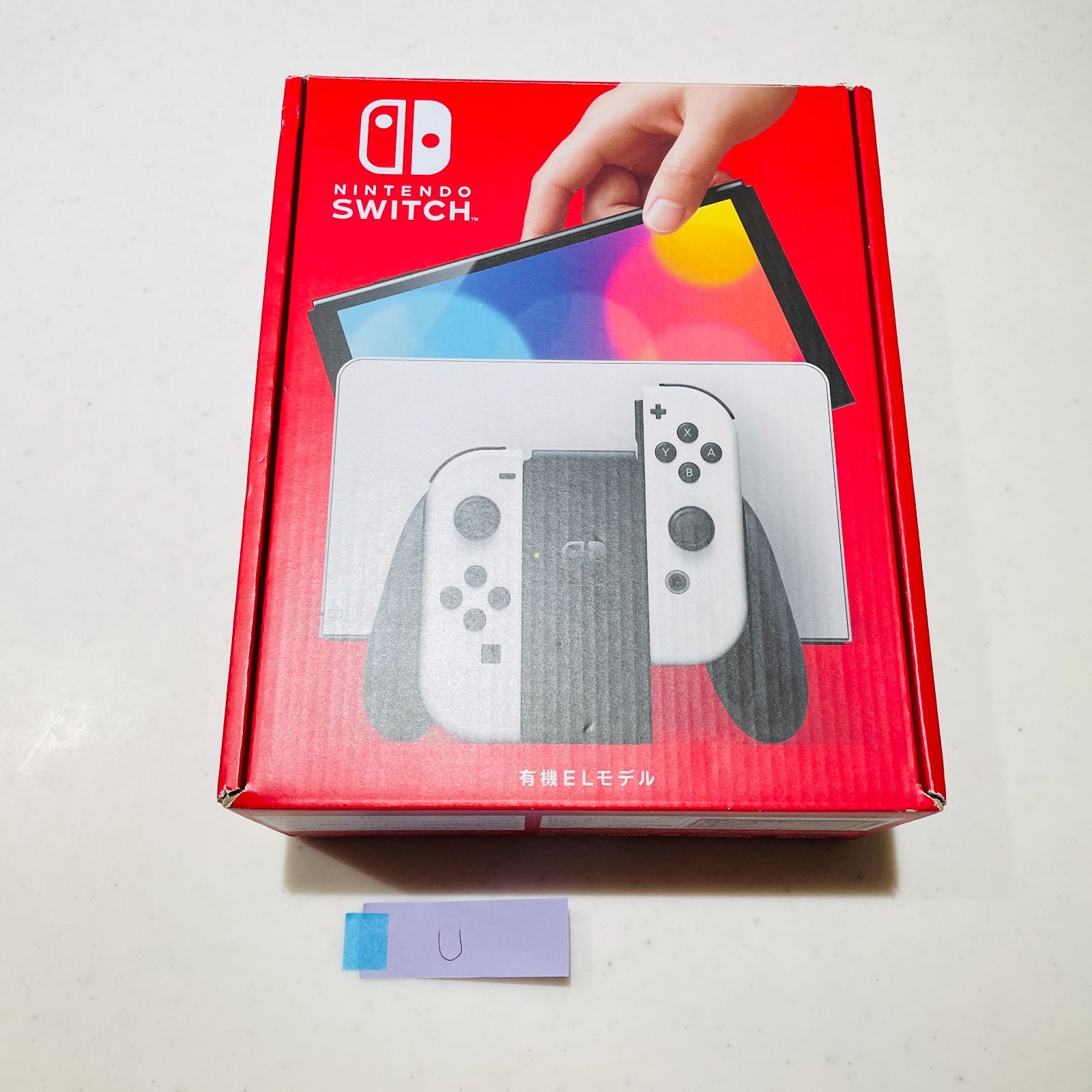 若干スレ傷あり】Nintendo Switch 有機ELモデル ホワイト 本体 付属品