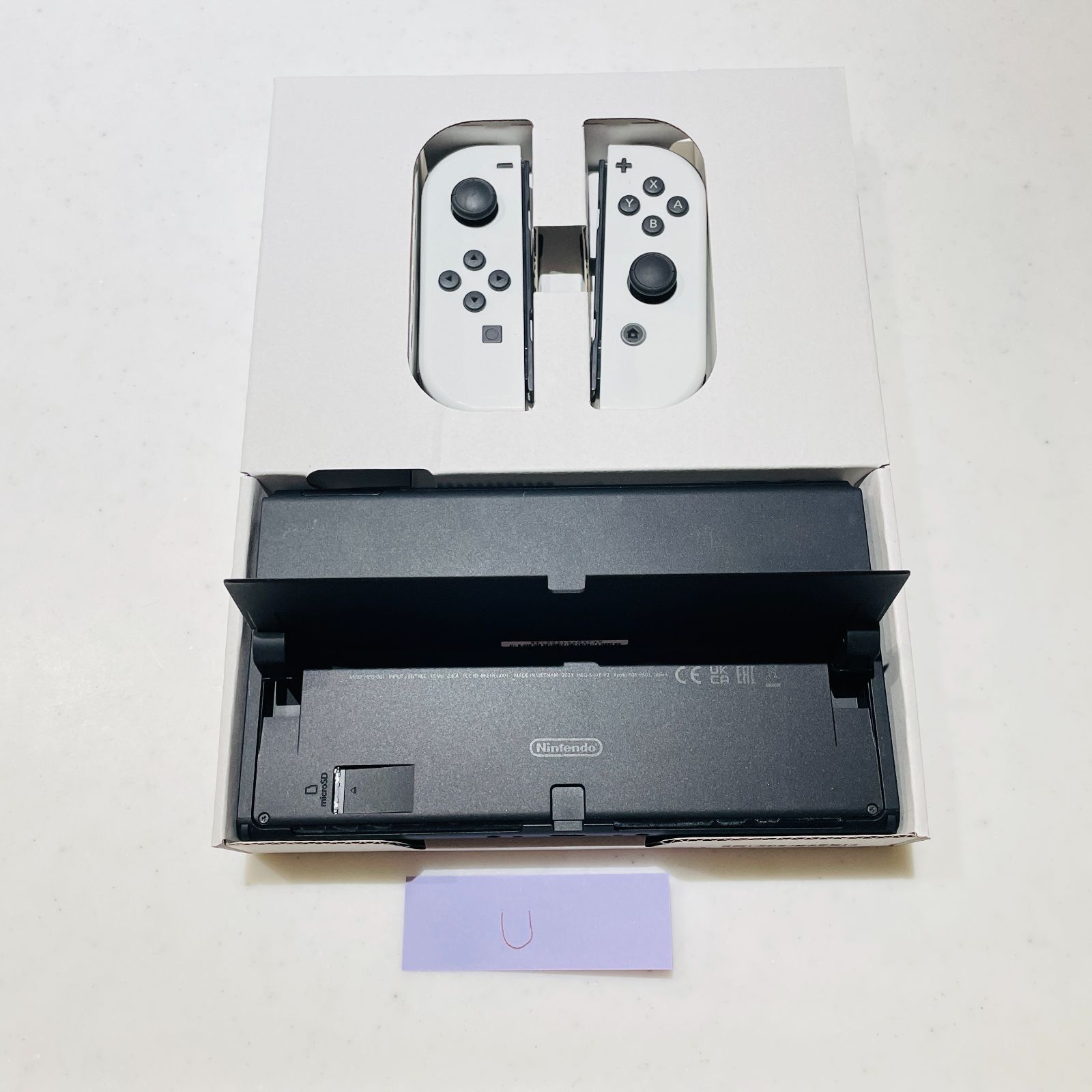 若干スレ傷あり】Nintendo Switch 有機ELモデル ホワイト 本体 付属品